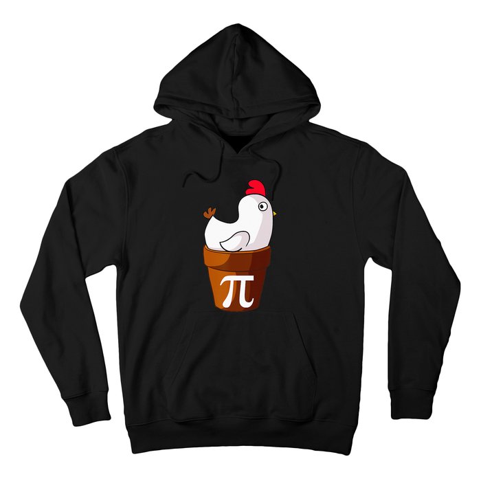 Chicken Pot Pie Funny Math Pun Chicken Pot Pi Hoodie