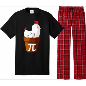 Chicken Pot Pie Funny Math Pun Chicken Pot Pi Pajama Set