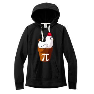 Chicken Pot Pie Funny Math Pun Chicken Pot Pi Women's Fleece Hoodie