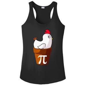 Chicken Pot Pie Funny Math Pun Chicken Pot Pi Ladies PosiCharge Competitor Racerback Tank