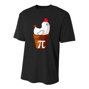 Chicken Pot Pie Funny Math Pun Chicken Pot Pi Youth Performance Sprint T-Shirt