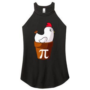 Chicken Pot Pie Funny Math Pun Chicken Pot Pi Women's Perfect Tri Rocker Tank