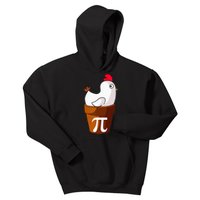 Chicken Pot Pie Funny Math Pun Chicken Pot Pi Kids Hoodie