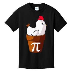 Chicken Pot Pie Funny Math Pun Chicken Pot Pi Kids T-Shirt