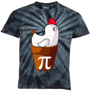 Chicken Pot Pie Funny Math Pun Chicken Pot Pi Kids Tie-Dye T-Shirt