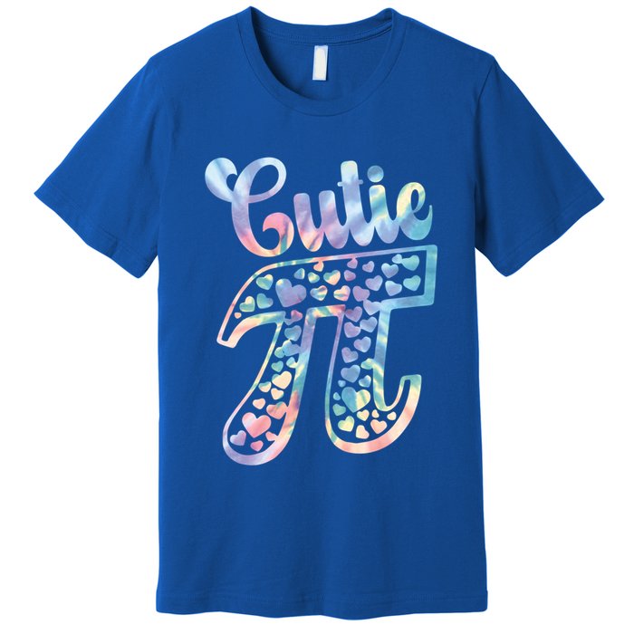 Cutie Pie Pi Day 3 14 Pi Number Symbol Math Science Tie Dye Cool Gift Premium T-Shirt