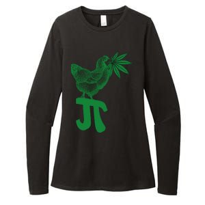 Chicken Pot Pie Pi Day Weed Pun Math Numbers March 3.14 Womens CVC Long Sleeve Shirt