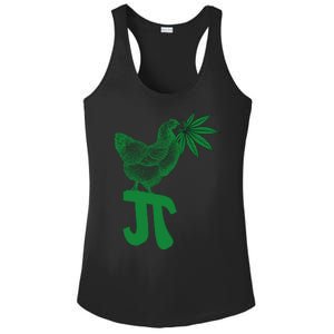 Chicken Pot Pie Pi Day Weed Pun Math Numbers March 3.14 Ladies PosiCharge Competitor Racerback Tank