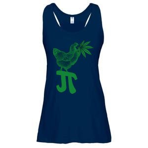 Chicken Pot Pie Pi Day Weed Pun Math Numbers March 3.14 Ladies Essential Flowy Tank