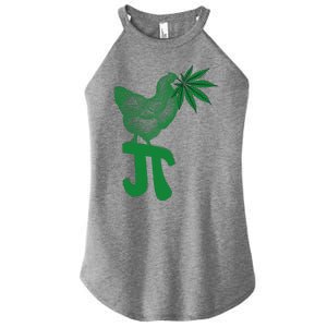 Chicken Pot Pie Pi Day Weed Pun Math Numbers March 3.14 Women's Perfect Tri Rocker Tank