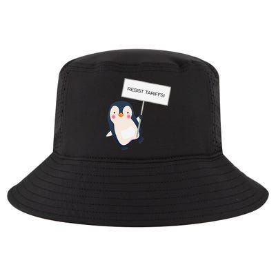 Cute Penguin Protest Resist Tariffs Cool Comfort Performance Bucket Hat