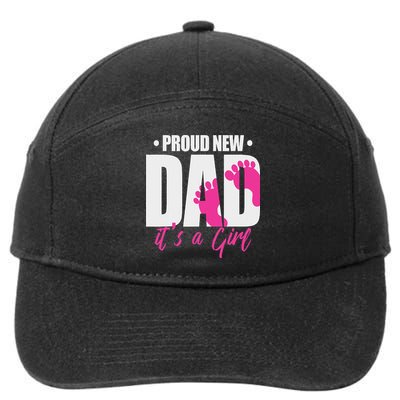 Cool Parent Proud New Dad It's A Girl 7-Panel Snapback Hat