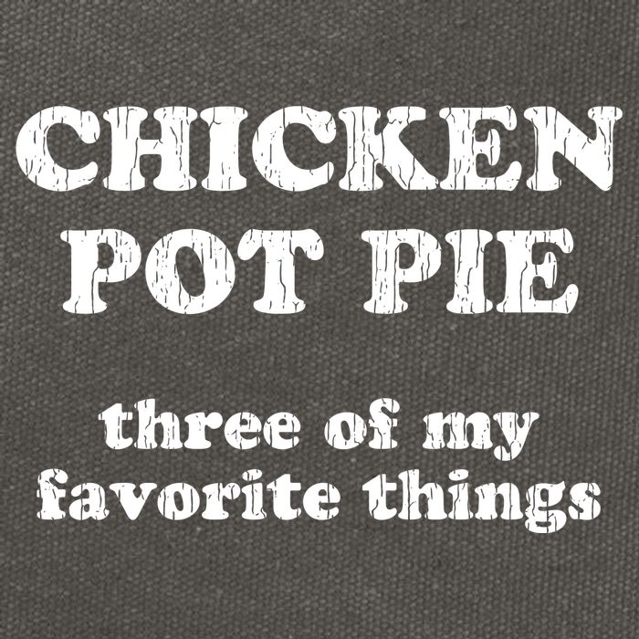 Chicken Pot Pie Three Of My Favorite Things Cotton Canvas Backpack