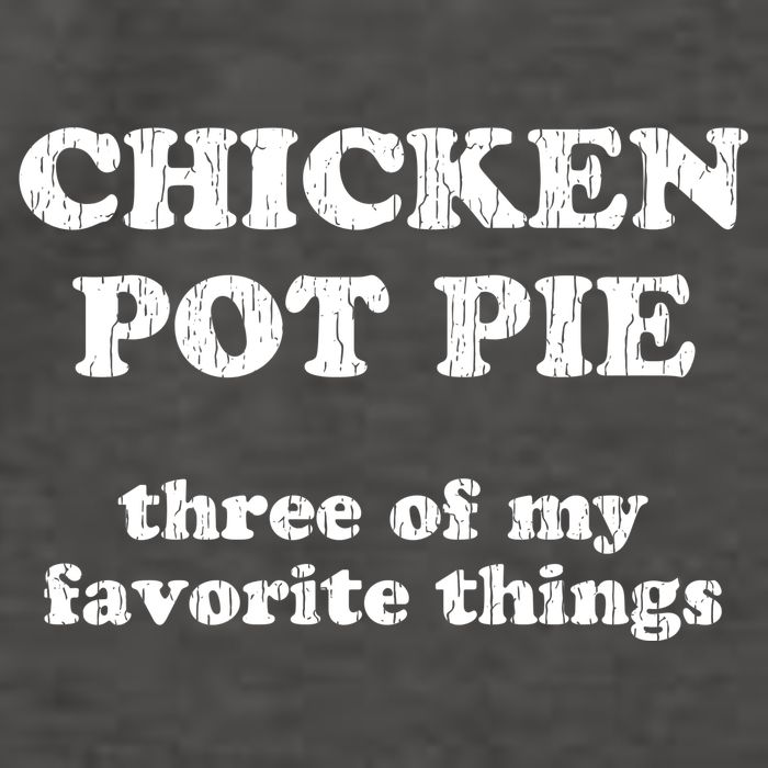 Chicken Pot Pie Three Of My Favorite Things Vector Backpack