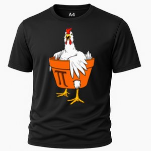 Chicken Pot PI Day Math Teacher Gift Cooling Performance Crew T-Shirt