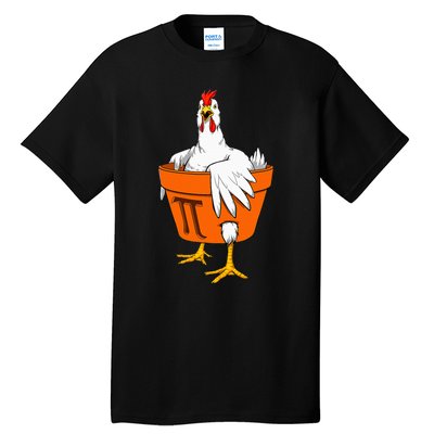 Chicken Pot PI Day Math Teacher Gift Tall T-Shirt