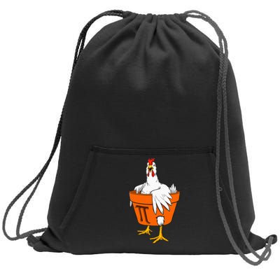 Chicken Pot PI Day Math Teacher Gift Sweatshirt Cinch Pack Bag