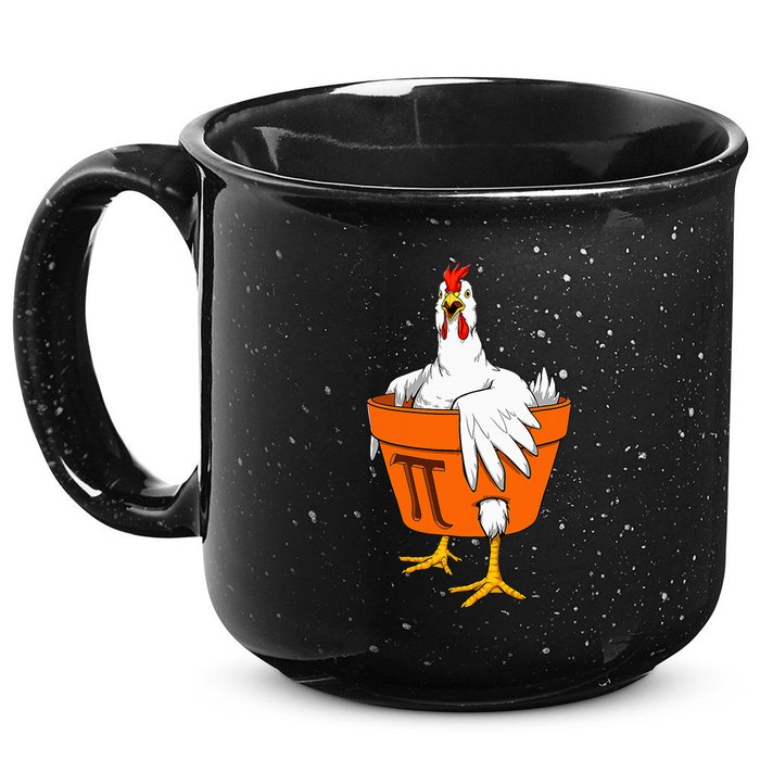Chicken Pot PI Day Math Teacher Gift 15oz Campfire Ceramic Mug