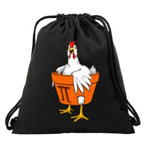 Chicken Pot PI Day Math Teacher Gift Drawstring Bag