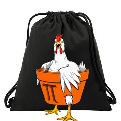 Chicken Pot PI Day Math Teacher Gift Drawstring Bag