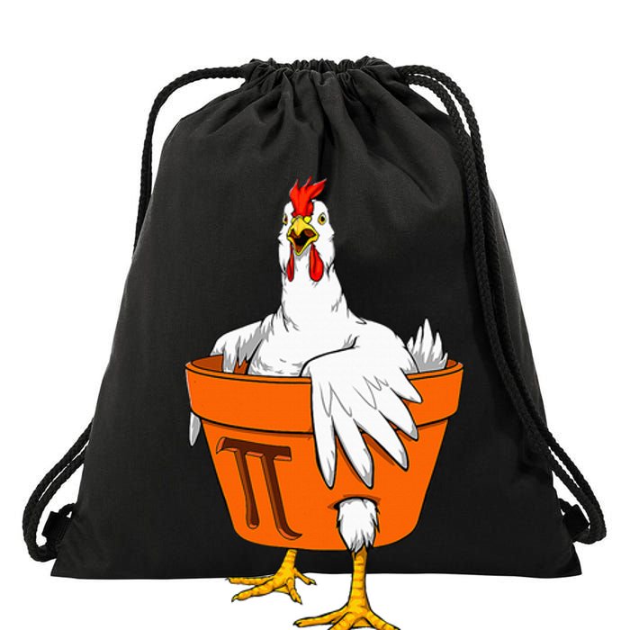 Chicken Pot PI Day Math Teacher Gift Drawstring Bag