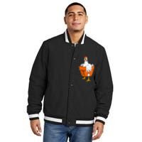 Chicken Pot PI Day Math Teacher Gift Insulated Varsity Jacket