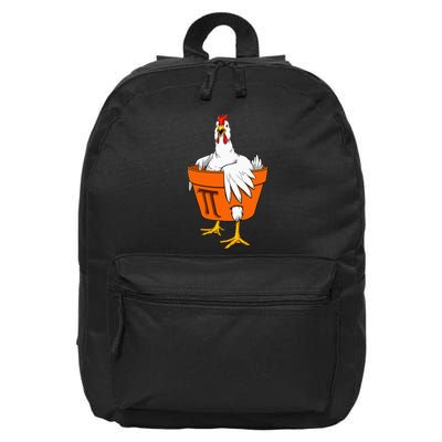 Chicken Pot PI Day Math Teacher Gift 16 in Basic Backpack