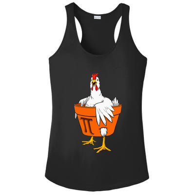 Chicken Pot PI Day Math Teacher Gift Ladies PosiCharge Competitor Racerback Tank
