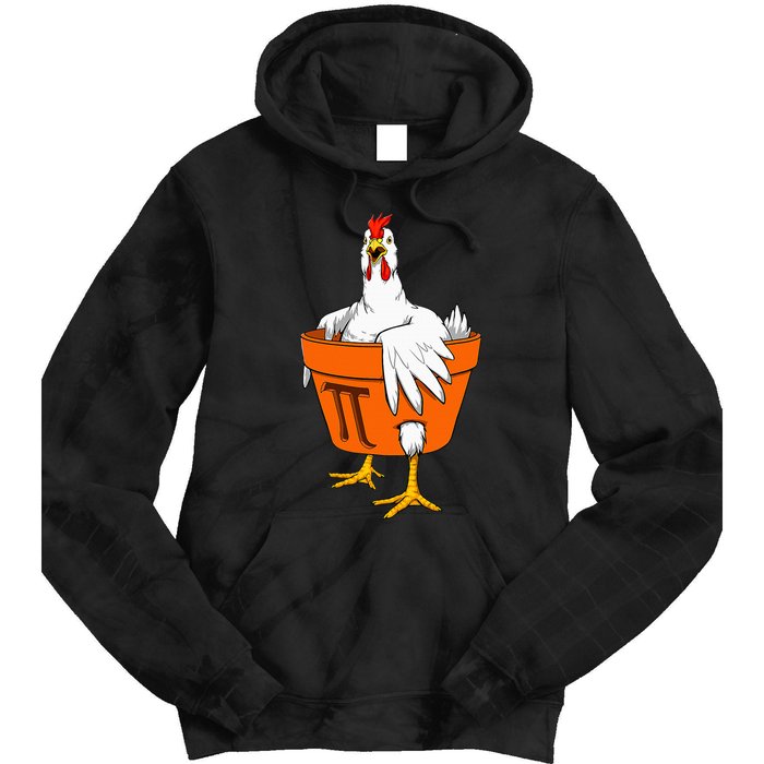 Chicken Pot PI Day Math Teacher Gift Tie Dye Hoodie