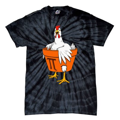 Chicken Pot PI Day Math Teacher Gift Tie-Dye T-Shirt