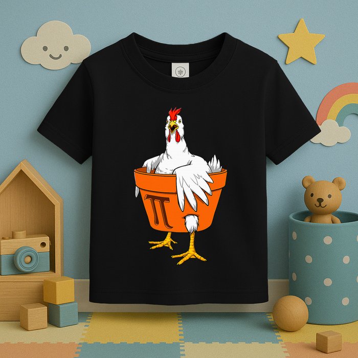Chicken Pot PI Day Math Teacher Gift Toddler T-Shirt