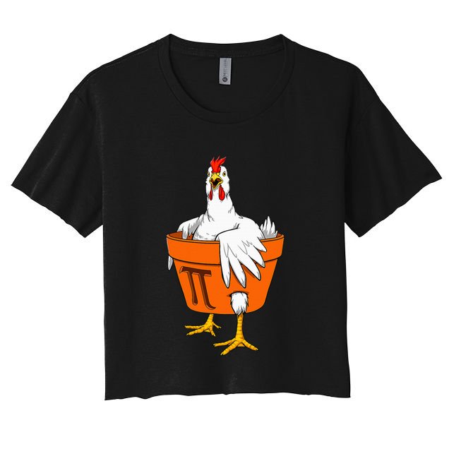 Chicken Pot PI Day Math Teacher Gift Crop Top