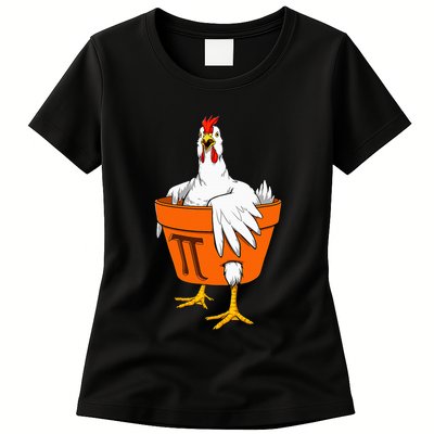 Chicken Pot PI Day Math Teacher Gift Womens T-Shirt