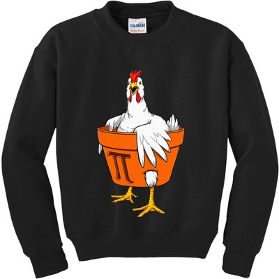 Chicken Pot PI Day Math Teacher Gift Kids Sweatshirt