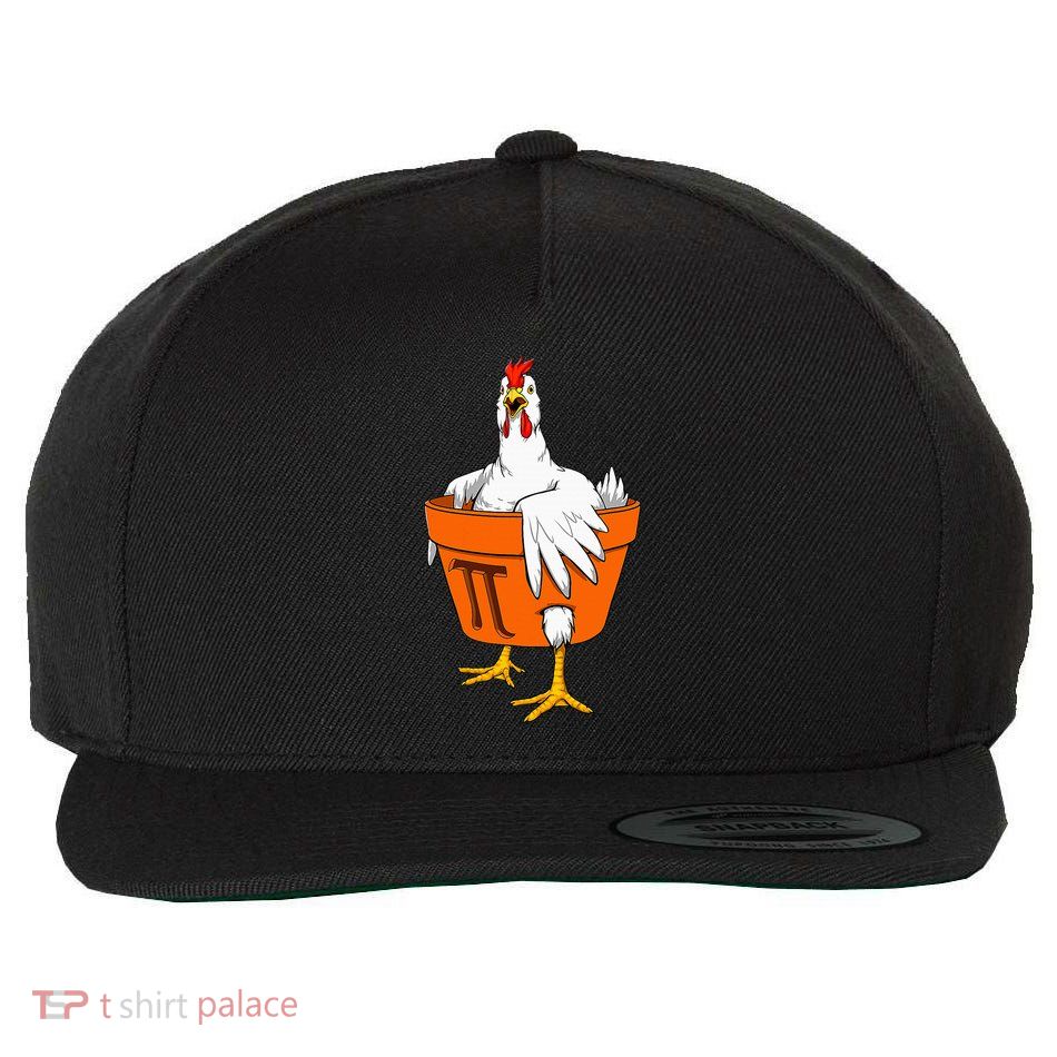 Chicken Pot PI Day Math Teacher Gift Wool Snapback Cap