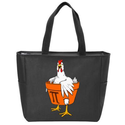 Chicken Pot PI Day Math Teacher Gift Zip Tote Bag