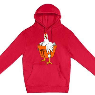 Chicken Pot PI Day Math Teacher Gift Premium Pullover Hoodie