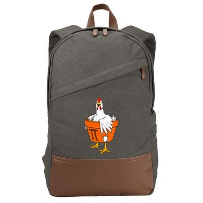 Chicken Pot PI Day Math Teacher Gift Cotton Canvas Backpack