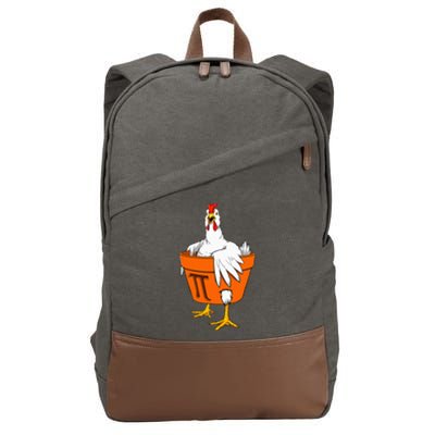 Chicken Pot PI Day Math Teacher Gift Cotton Canvas Backpack