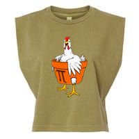 Chicken Pot PI Day Math Teacher Gift Garment-Dyed Women's Muscle Tee