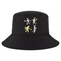 Cats Playing Pickleball Cool Comfort Performance Bucket Hat
