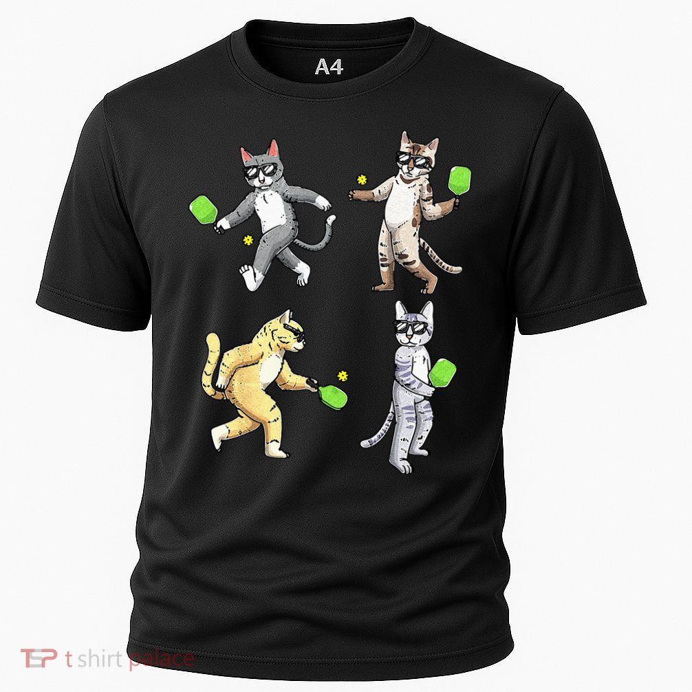 Cats Playing Pickleball Performance Shirt