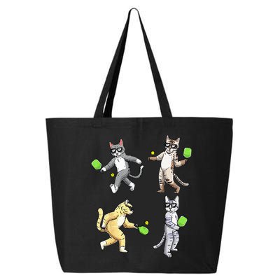 Cats Playing Pickleball 25L Jumbo Tote