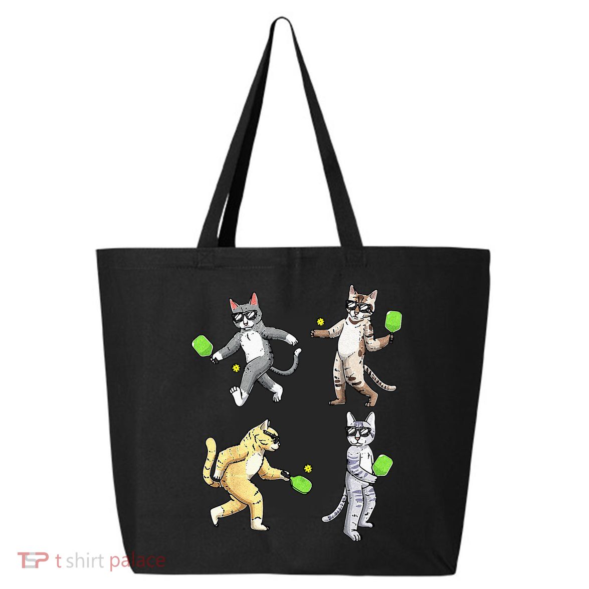 Cats Playing Pickleball 25L Jumbo Tote