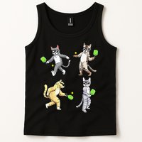 Cats Playing Pickleball Tank Top