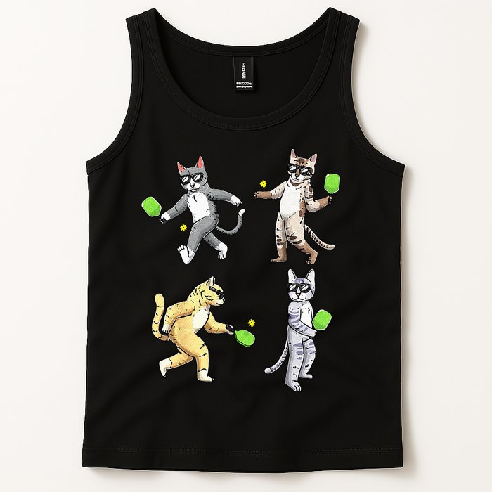 Cats Playing Pickleball Tank Top