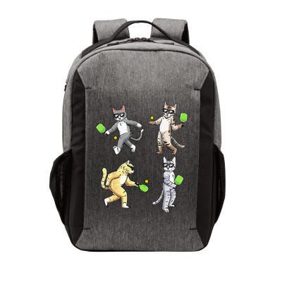 Cats Playing Pickleball Vector Backpack