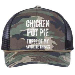 Chicken Pot Pie Three Of My Favorite Things Pot Pie Retro Rope Trucker Hat Cap