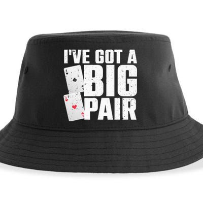 Cool Poker Player Design For Men Women Casino Lover Gambler Sustainable Bucket Hat