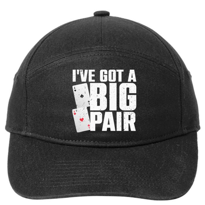 Cool Poker Player Design For Men Women Casino Lover Gambler 7-Panel Snapback Hat